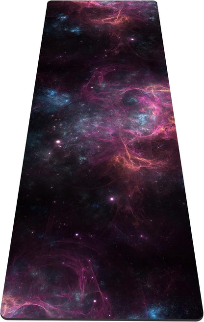 nuveti Yoga Mat Print Extra Thick TPE Non Slip Fitness Exercise Mat with Carrying Bag,72"x24" Extra Thick 6MM Exercise & Workout Mat for Yoga, Pilates Fitness and Floor Exercises - Colors B