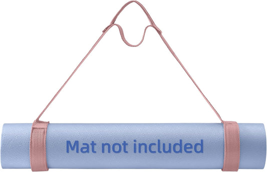 Yoga Mat Strap with Hook and Loop Closure - Mat Not Included