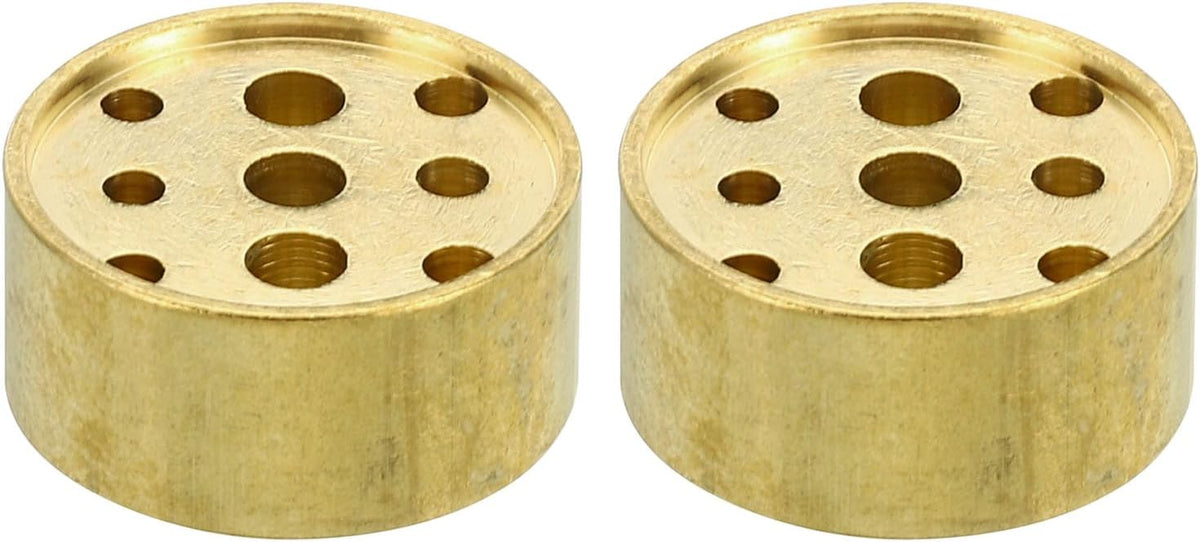 2Pcs Brass Incense Cone Burner Stick Holder 0.8" Dia.0.4" Tall
