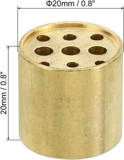 2Pcs Brass Incense Cone Burner Stick Holder 0.8" Dia.0.4" Tall