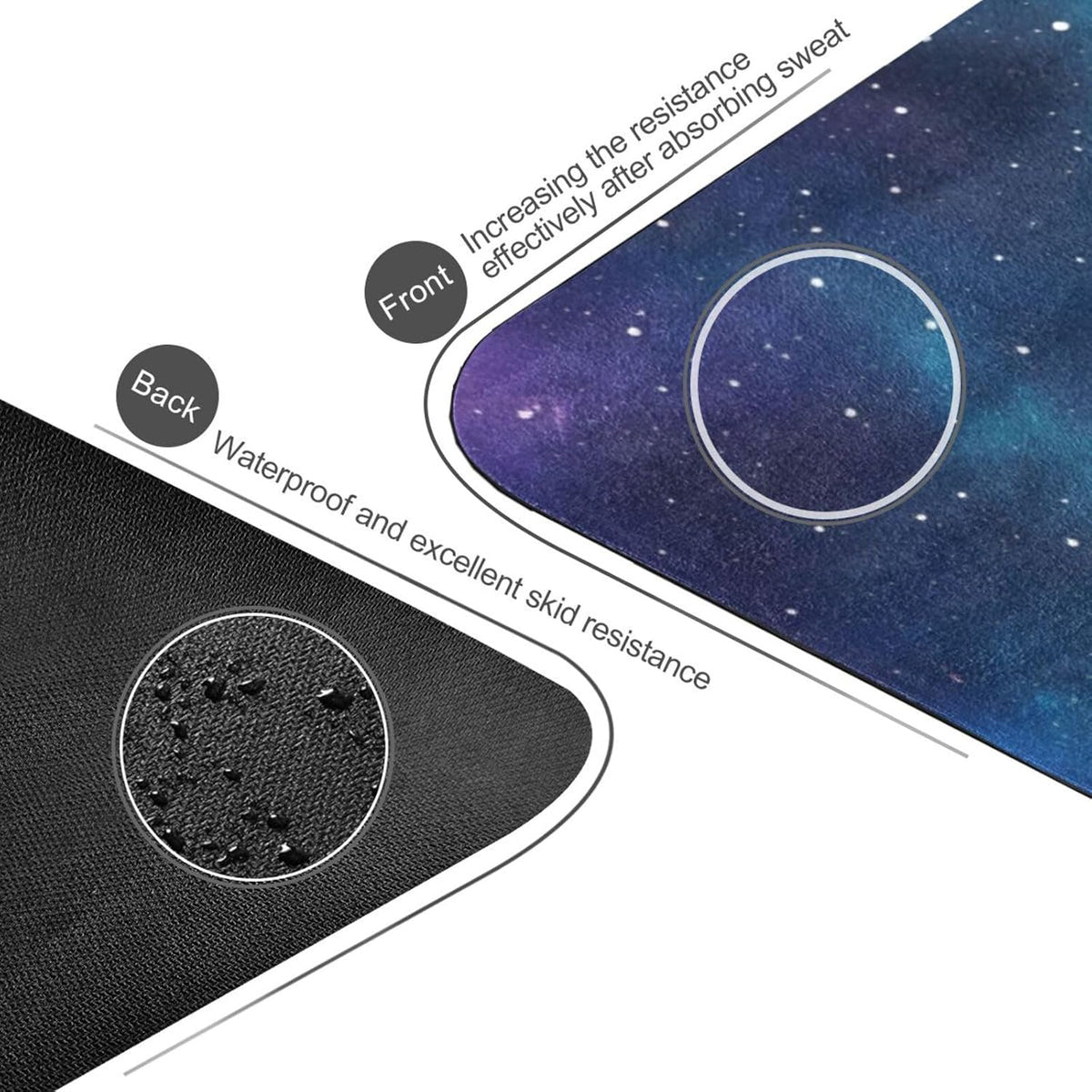 Galaxy Stars Yoga Mat Non Slip Thick Kids Eco Friendly Rubber Workout Foldable Yoga Mat Women Exercise