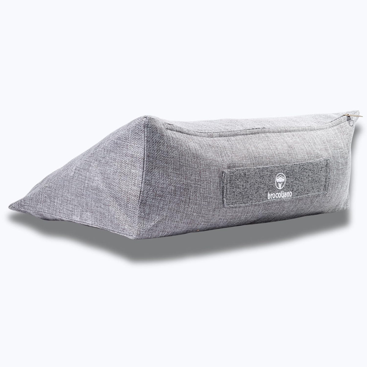 Meditation Cushion – Ergonomic Zafu Pillow for Yoga and Mindfulness – Washable Cover, Natural Buckwheat Fill, Premium Fabric (Cotton Blend/Polyester Variant) (Steel Gray, Medium)