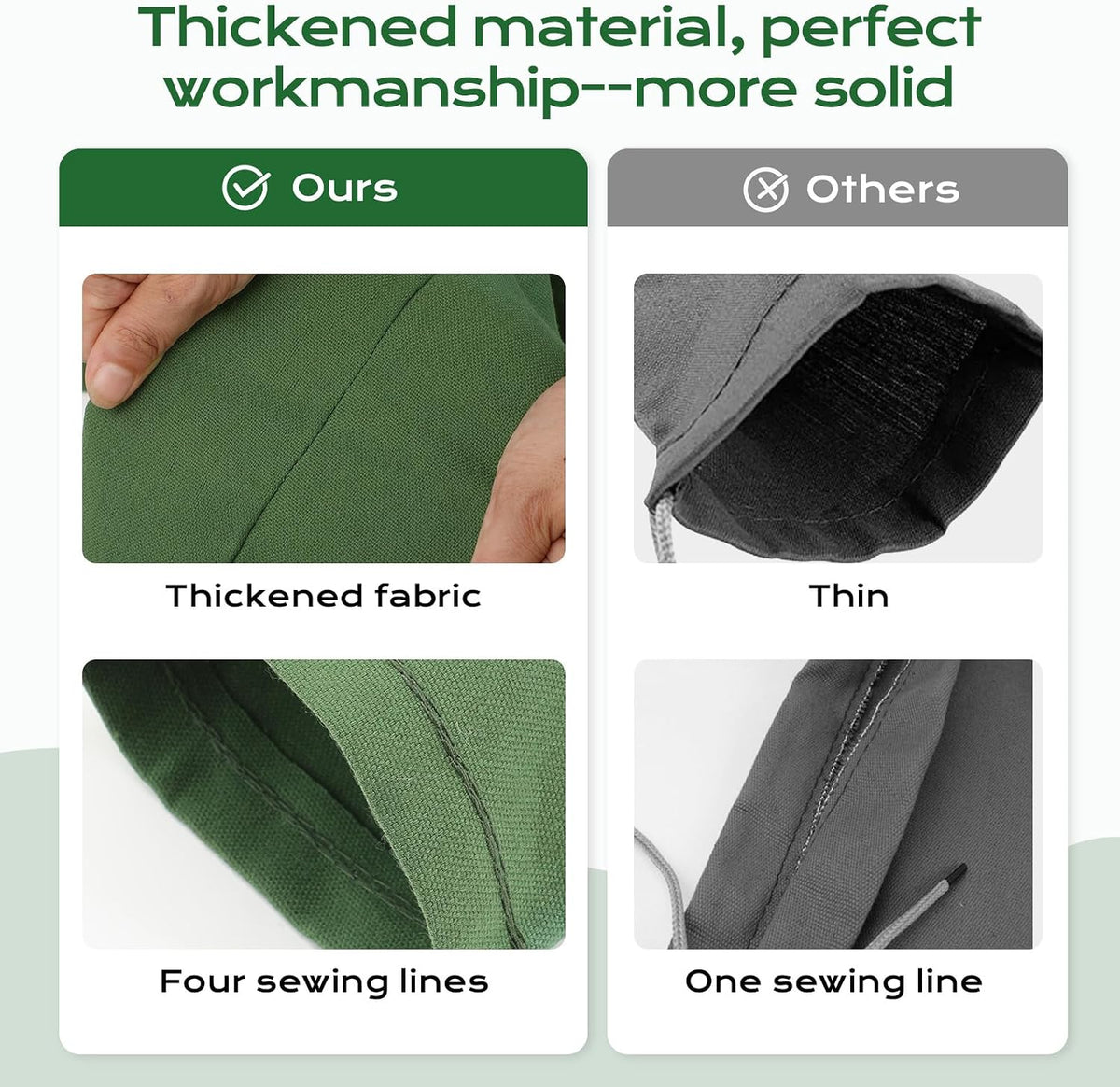 Sand Bags for Flooding,8Pcs Flood Prevention Sandbags,Thickened Long Canvas with Elastic Band, Reusable Flood Barriers for Indoor and Outdoor Garage 4'X 7"
