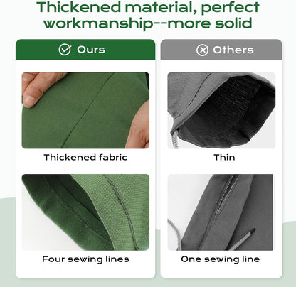 Sand Bags for Flooding,8Pcs Flood Prevention Sandbags,Thickened Long Canvas with Elastic Band, Reusable Flood Barriers for Indoor and Outdoor Garage 4'X 7"