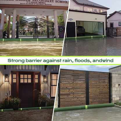 Sand Bags for Flooding,8Pcs Flood Prevention Sandbags,Thickened Long Canvas with Elastic Band, Reusable Flood Barriers for Indoor and Outdoor Garage 4'X 7"