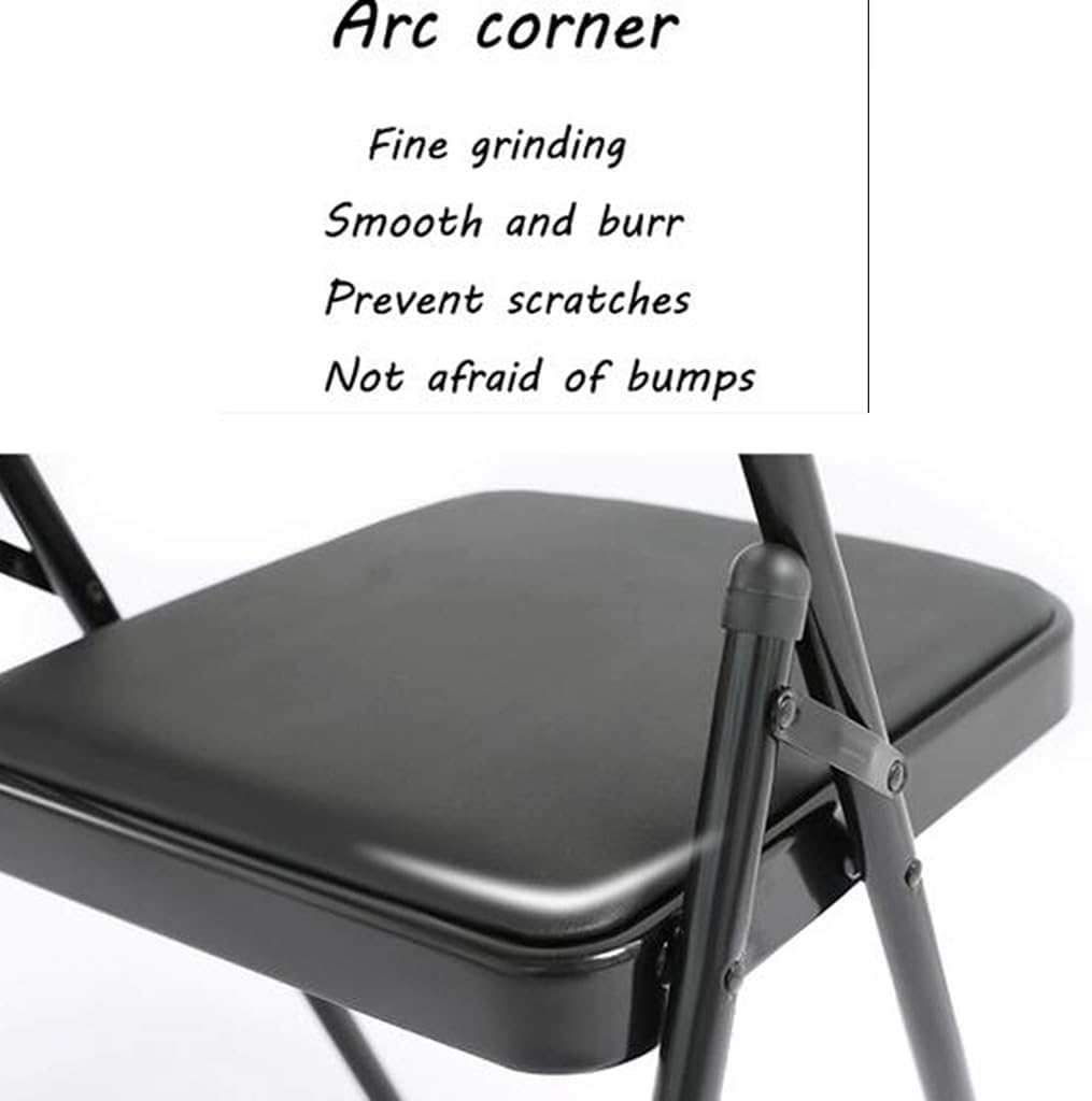 Metal Folding Yoga Chair,Iyengar Yoga Chair,Backless Yoga Chair,Double Beam Design Yoga Auxiliary Chair,Adult Yoga Chair,Suitable for Home,Gym,Black