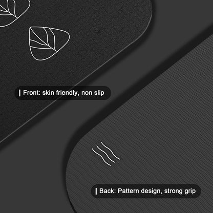 iodoo Foldable Yoga Mat 72" L x 32" W x 0.32 Inch Extra Thicked and Wided, Folding Yoga Mat for Travel with Canvas Carrying Bag, Non-Slip TPE Exercise Pilates Mat