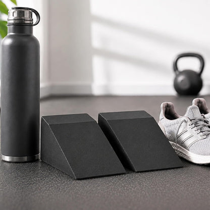 KALUHA Squat Wedge 2-Pack | 2.9" Heel Elevated Slant Board for Deeper Squats & Ankle Mobility | Non-Slip Foam Wedge Blocks for Weightlifting, Calf Stretching & Home Gym