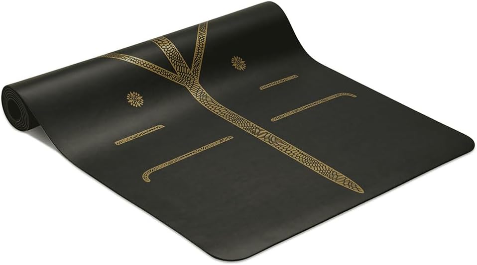 Travel Yoga Mat - Patented Alignment Design, Advanced Non-Slip Grip
