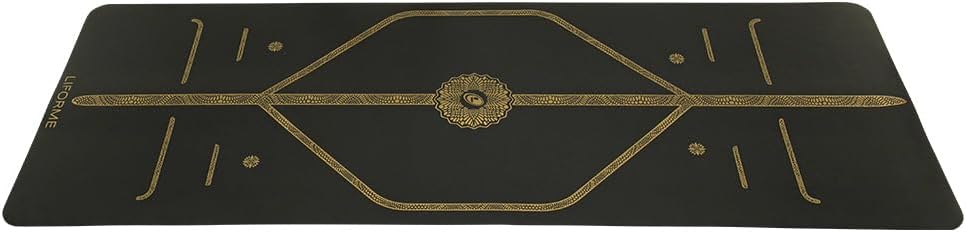 Travel Yoga Mat - Patented Alignment Design, Advanced Non-Slip Grip