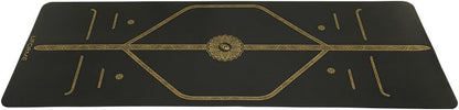 Travel Yoga Mat - Patented Alignment Design, Advanced Non-Slip Grip