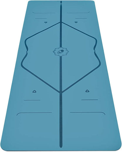 Travel Yoga Mat - Patented Alignment Design, Advanced Non-Slip Grip