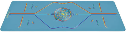 Travel Yoga Mat - Patented Alignment Design, Advanced Non-Slip Grip
