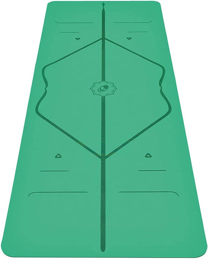 Travel Yoga Mat - Patented Alignment Design, Advanced Non-Slip Grip
