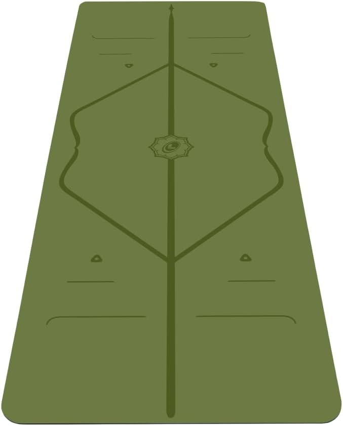 Travel Yoga Mat - Patented Alignment Design, Advanced Non-Slip Grip