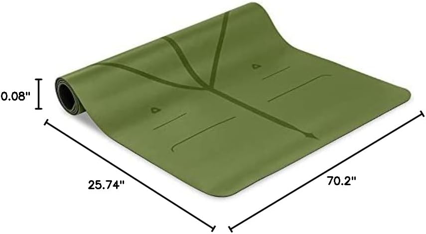 Travel Yoga Mat - Patented Alignment Design, Advanced Non-Slip Grip