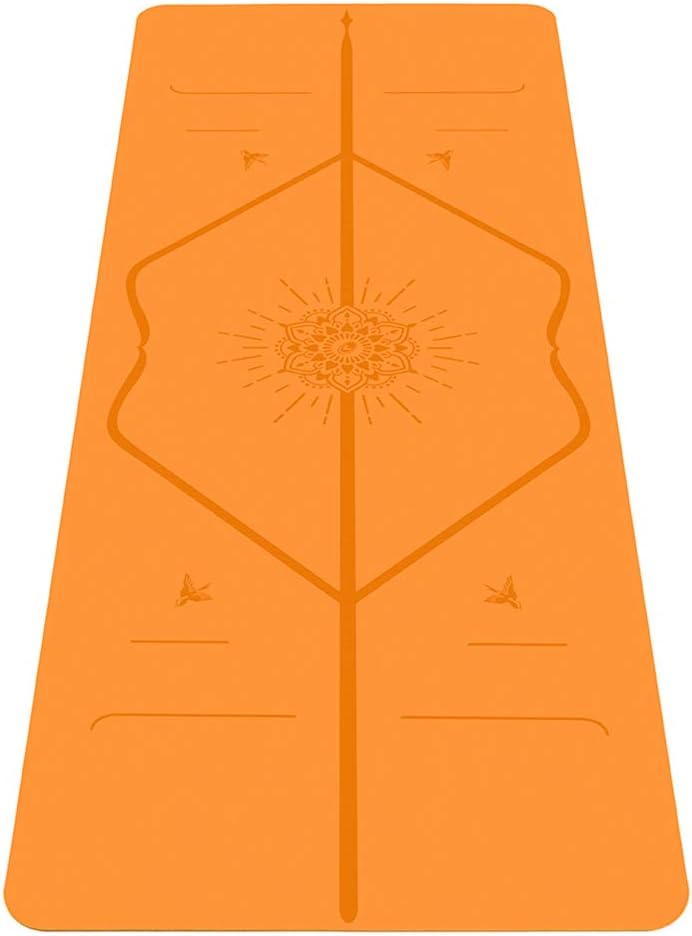 Travel Yoga Mat - Patented Alignment Design, Advanced Non-Slip Grip