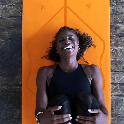 Travel Yoga Mat - Patented Alignment Design, Advanced Non-Slip Grip