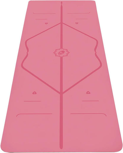 Travel Yoga Mat - Patented Alignment Design, Advanced Non-Slip Grip