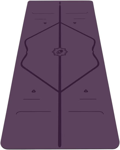 Travel Yoga Mat - Patented Alignment Design, Advanced Non-Slip Grip