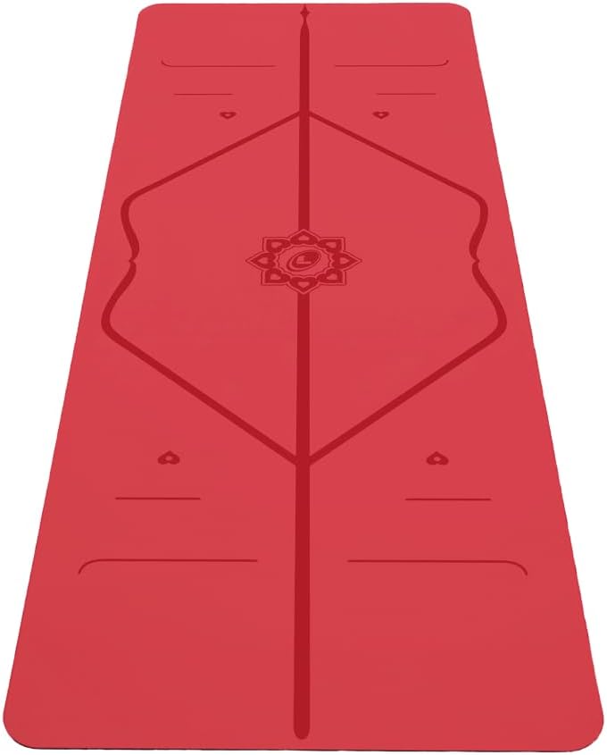 Travel Yoga Mat - Patented Alignment Design, Advanced Non-Slip Grip