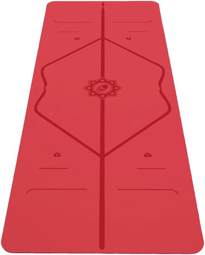 Travel Yoga Mat - Patented Alignment Design, Advanced Non-Slip Grip