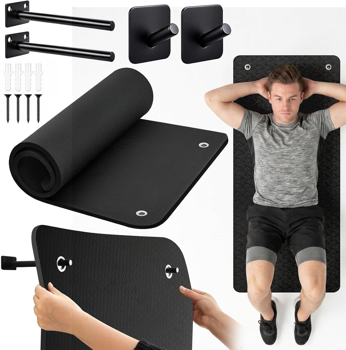 Hanging Exercise Mat with Hooks