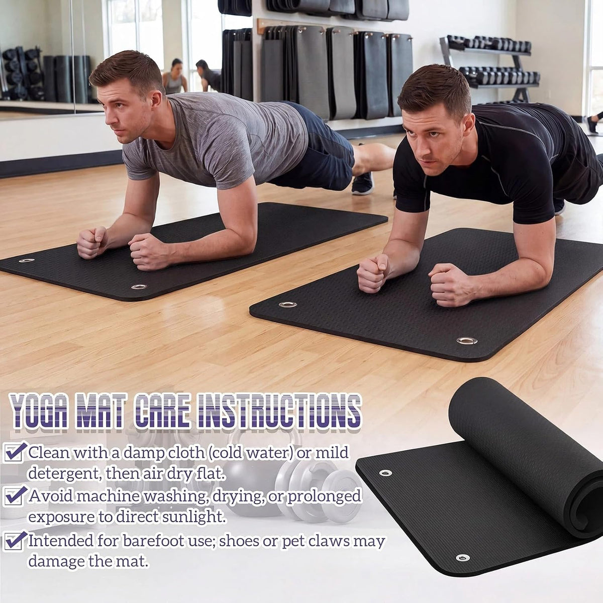 Hanging Exercise Mat with Hooks