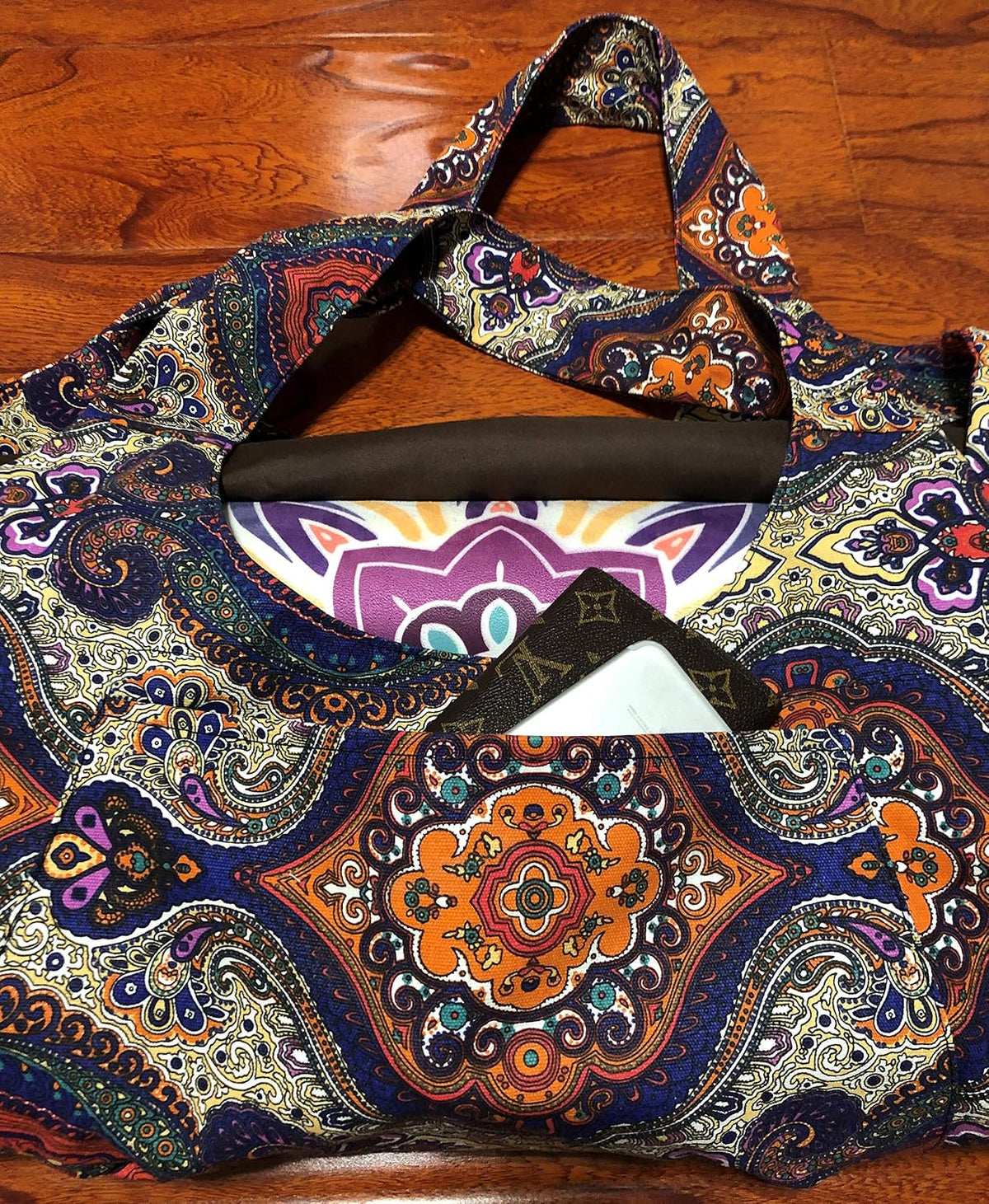 Yoga Mat Bag Large Yoga Mat Tote Sling Carrier with Pockets Fits Mats with Multi-Functional Storage Pockets Light and Durable