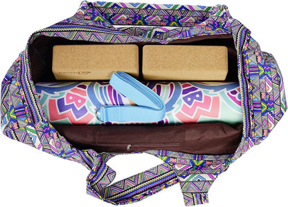 Yoga Mat Bag Large Yoga Mat Tote Sling Carrier with Pockets Fits Mats with Multi-Functional Storage Pockets Light and Durable
