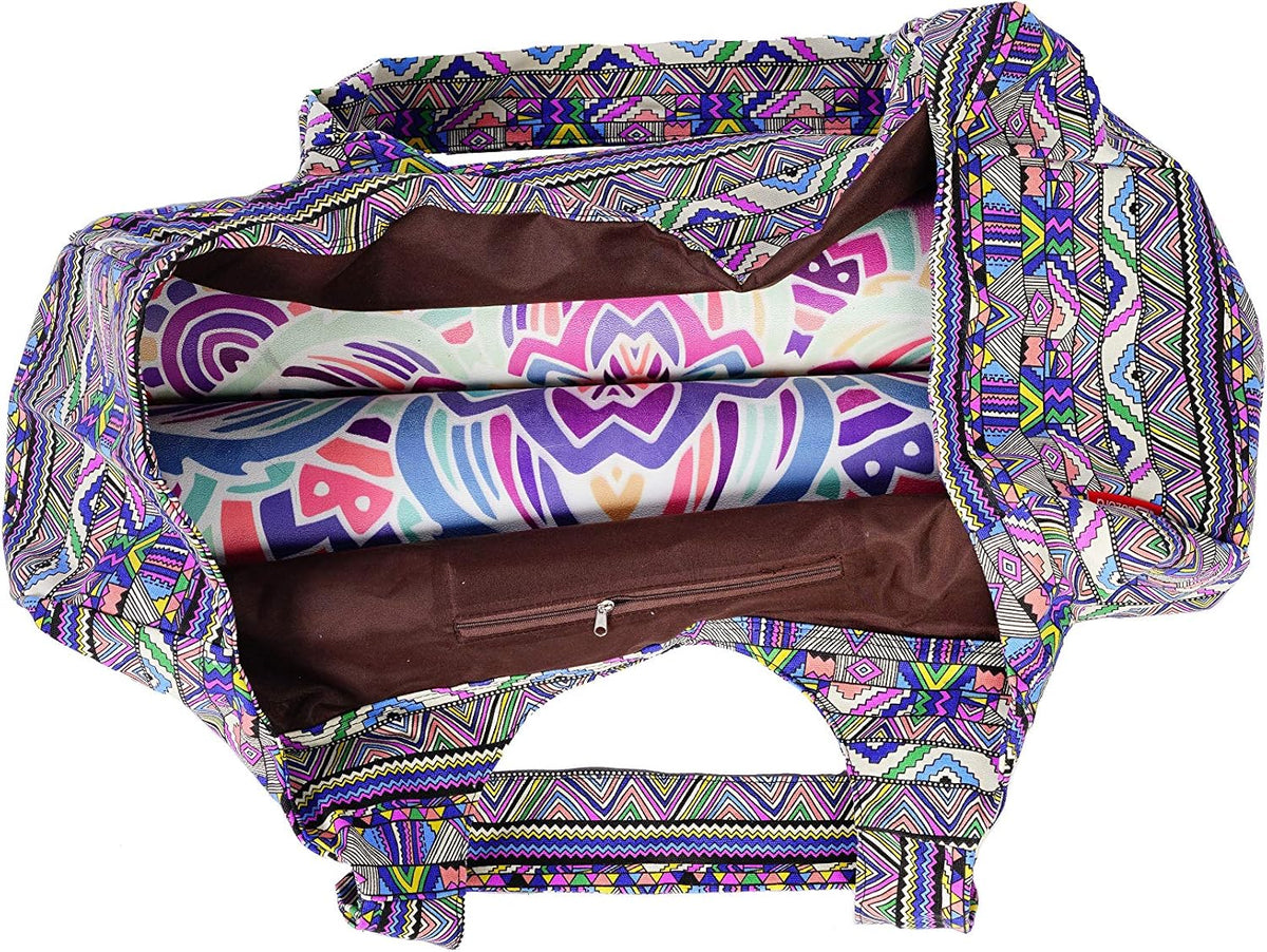 Yoga Mat Bag Large Yoga Mat Tote Sling Carrier with Pockets Fits Mats with Multi-Functional Storage Pockets Light and Durable