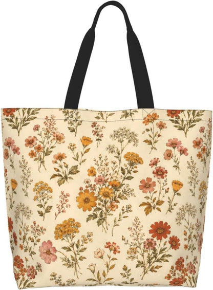 Tote Shoulder Bag Large Durable Reusable Eco-friendly Handbag Lightweight Stylish for Daily Use-19.7x15.7x5.9 Inch - Colors B