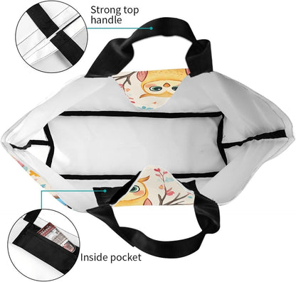 Tote Shoulder Bag Large Durable Reusable Eco-friendly Handbag Lightweight Stylish for Daily Use-19.7x15.7x5.9 Inch - Colors B