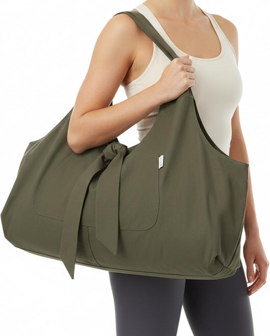 Yoga Mat Bag | The ORIGINAL YogiiiTotePRO | Large Yoga Mat Bag or Yoga Mat Carrier with Side Pocket | Yoga Bag Fits Most Size Mats