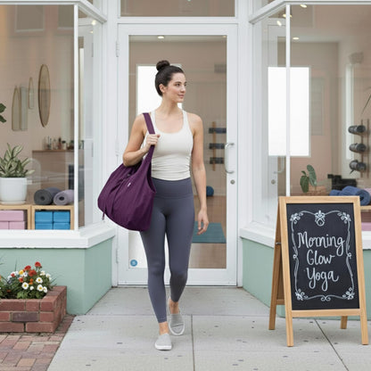 Yoga Mat Bag | The ORIGINAL YogiiiTotePRO | Large Yoga Mat Bag or Yoga Mat Carrier with Side Pocket | Yoga Bag Fits Most Size Mats
