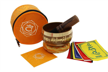 Seven Tibetan Singing Bowls Set - Choose Your Favorite Bowl, Improve Meditation Practice (Root Chakra)
