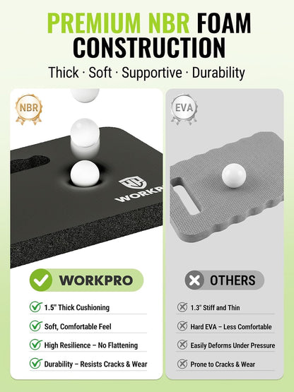 Extra Thick Kneeling Pad, Soft NBR Foam Cushioning for Knees