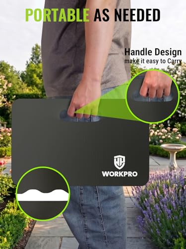 Extra Thick Kneeling Pad, Soft NBR Foam Cushioning for Knees