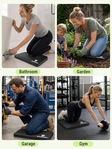 Extra Thick Kneeling Pad, Soft NBR Foam Cushioning for Knees
