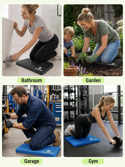 Extra Thick Kneeling Pad, Soft NBR Foam Cushioning for Knees