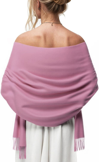Women's Scarf Pashmina Shawls and Wraps for Evening Dress Wedding Bridal Bridesmaid Winter Warm Long Large Scarves - Colors B