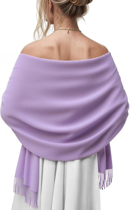 Women's Scarf Pashmina Shawls and Wraps for Evening Dress Wedding Bridal Bridesmaid Winter Warm Long Large Scarves - Colors B