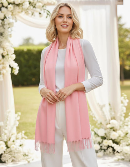 Women's Scarf Pashmina Shawls and Wraps for Evening Dress Wedding Bridal Bridesmaid Winter Warm Long Large Scarves - Colors B