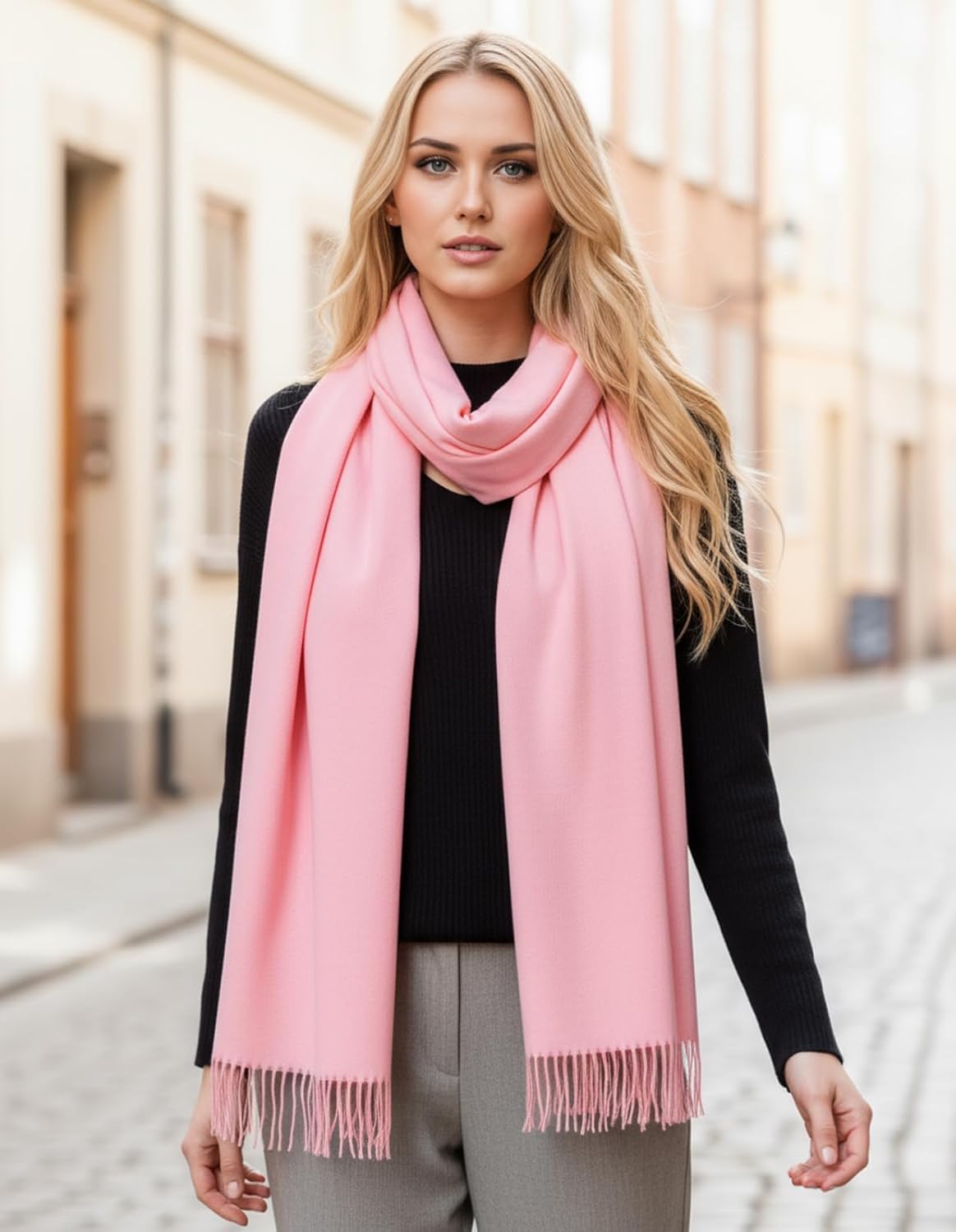 Women's Scarf Pashmina Shawls and Wraps for Evening Dress Wedding Bridal Bridesmaid Winter Warm Long Large Scarves - Colors B