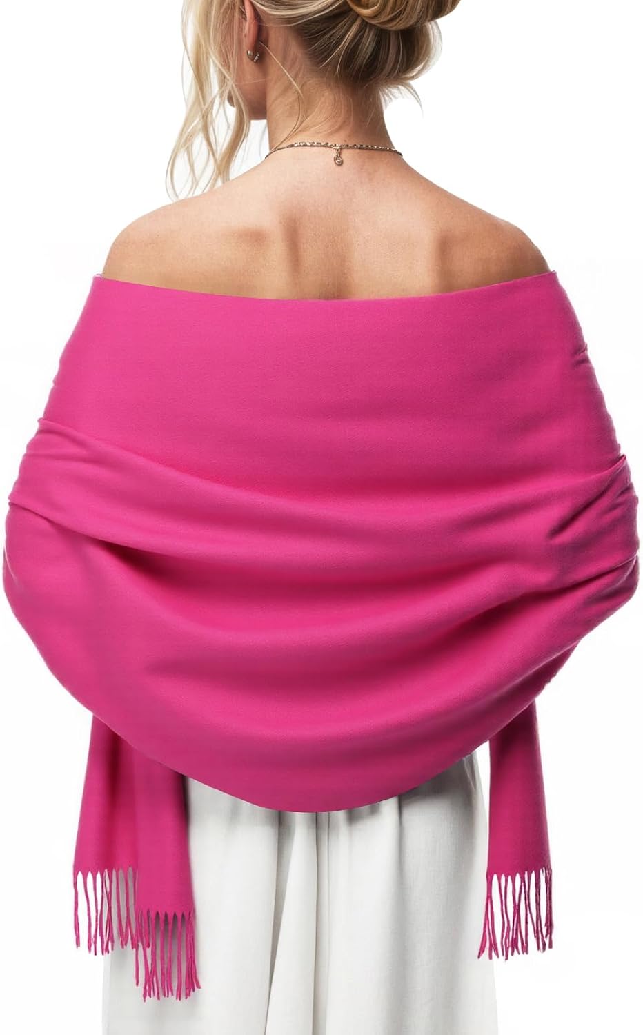 Women's Scarf Pashmina Shawls and Wraps for Evening Dress Wedding Bridal Bridesmaid Winter Warm Long Large Scarves - Colors B
