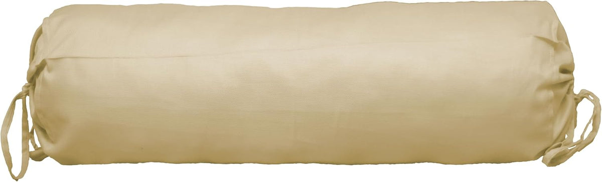 HANDICRAFTS Cotton 240TC - Bolster Cover Full Round Removable Cover for Neck Roll, Leg Rest,Yoga Practice, Meditation, Bed Sofa Couch (Turquoise Blue, 8"x24"(20 cm x 60 cm))