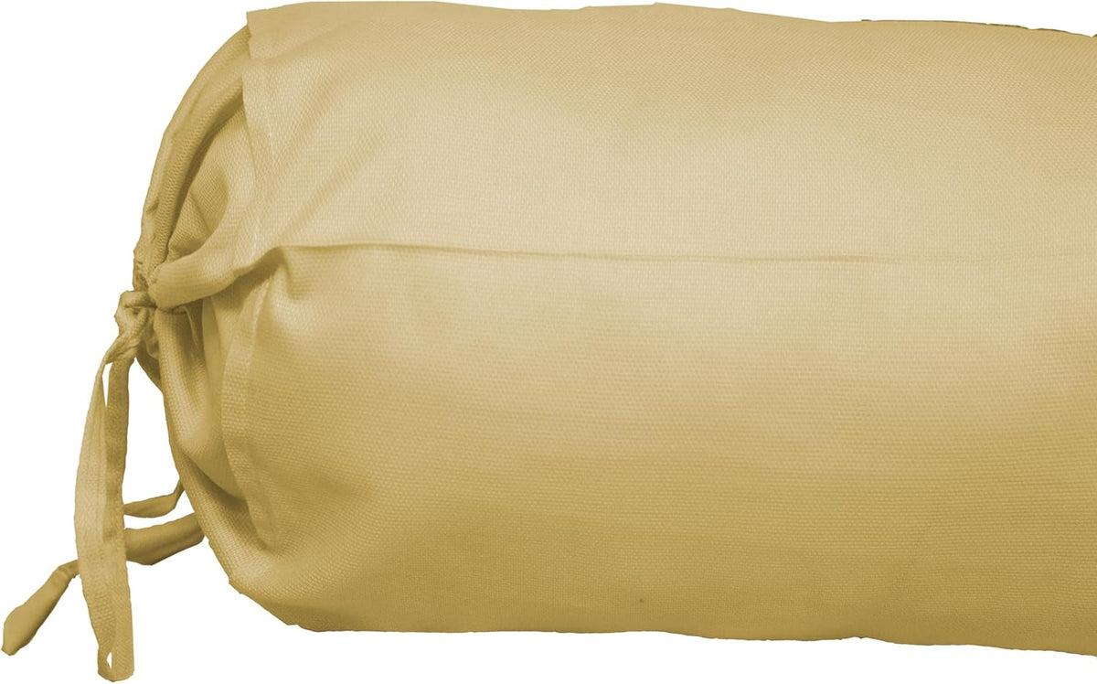 HANDICRAFTS Cotton 240TC - Bolster Cover Full Round Removable Cover for Neck Roll, Leg Rest,Yoga Practice, Meditation, Bed Sofa Couch (Turquoise Blue, 8"x24"(20 cm x 60 cm))