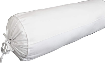 HANDICRAFTS Cotton 240TC - Bolster Cover Full Round Removable Cover for Neck Roll, Leg Rest,Yoga Practice, Meditation, Bed Sofa Couch (Turquoise Blue, 8"x24"(20 cm x 60 cm))