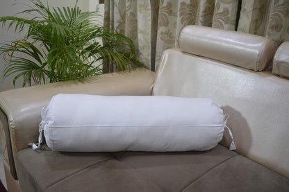 HANDICRAFTS Cotton 240TC - Bolster Cover Full Round Removable Cover for Neck Roll, Leg Rest,Yoga Practice, Meditation, Bed Sofa Couch (Turquoise Blue, 8"x24"(20 cm x 60 cm))