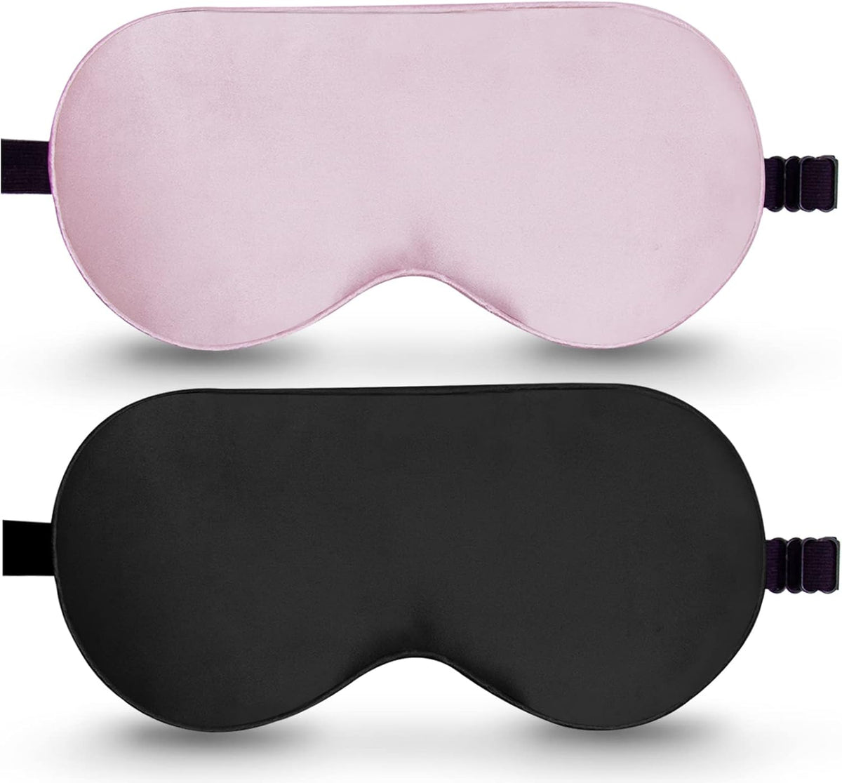 100% Mulberry Silk Sleep Mask, Light Blocking Eye Masks (2 Packs)